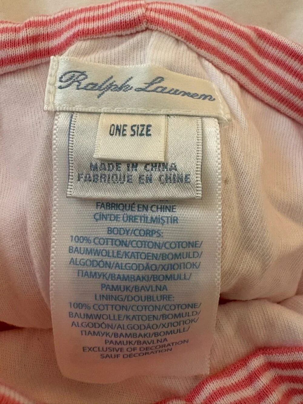 Ralph Lauren Baby Hat